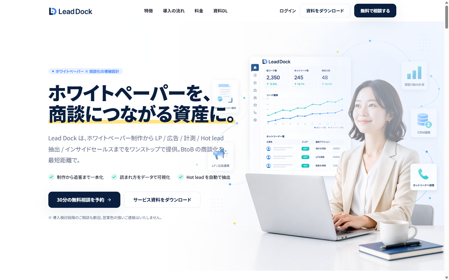 Lead Dock のLPトップ